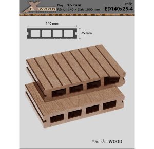 Gỗ nhựa Ewood-ED140x25-4-wood