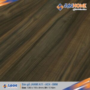 Sàn gỗ công nghiệp Janmi A11 – 8mm bản lớn, AC4
