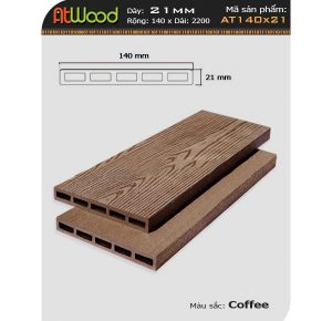 Ván sàn ngoài trời at140x21 Coffee