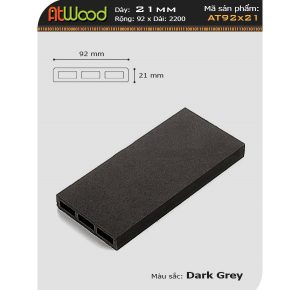 Ván sàn ngoài trời at92x21 Dark Grey