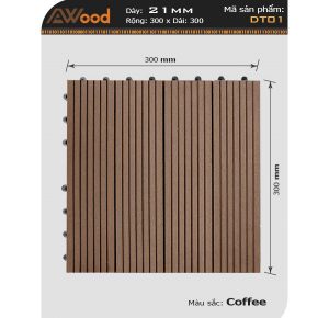 Vỉ gỗ lót sàn Awood-dt01-cafe