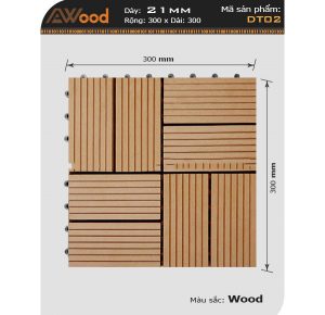 Vỉ gỗ lót sàn Awood-dt02 vẫn gỗ