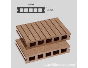 Ván lót ngoài trời EU140x25-5-Màu gỗ