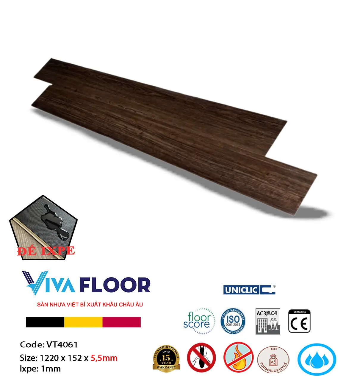 Sàn nhựa phải có thông tin đầy đủ