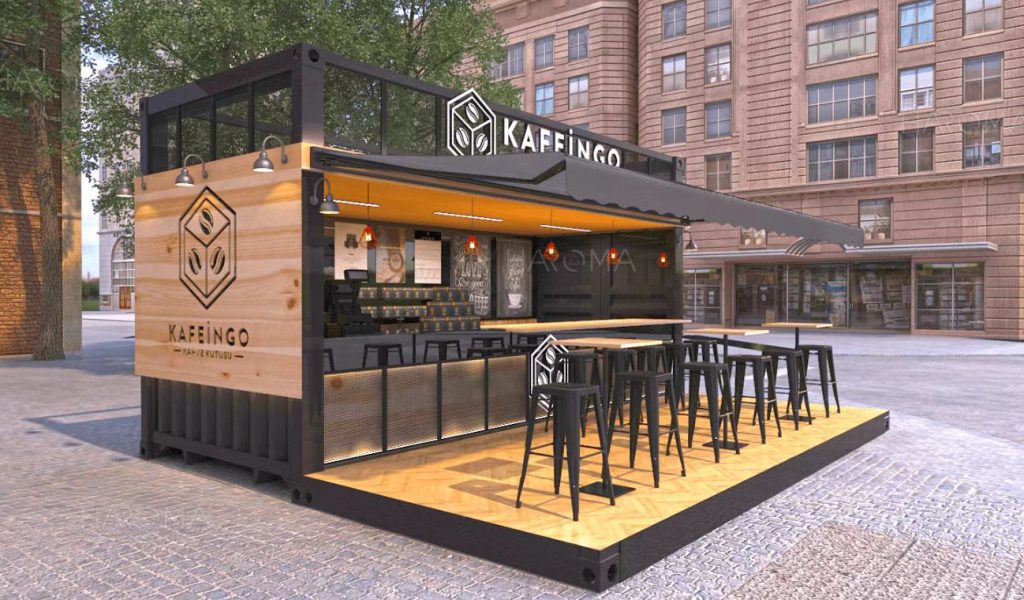 Sàn nhựa giả gỗ cho quán cà phê container!! Xu hướng mới xuất hiện.