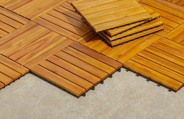 Vỉ nhựa giả gỗ lắp ghép 