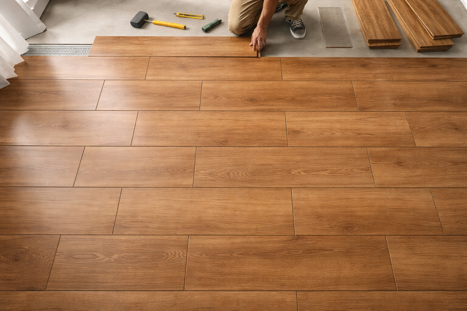 Lát sàn không so le (lỗi “chữ H”)