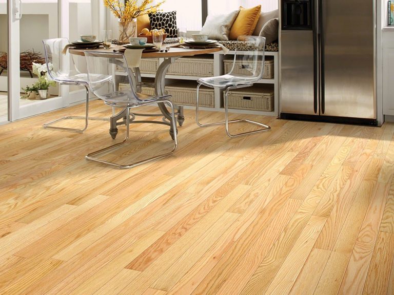 Công trình thực tế phối màu sàn gỗ màu sáng