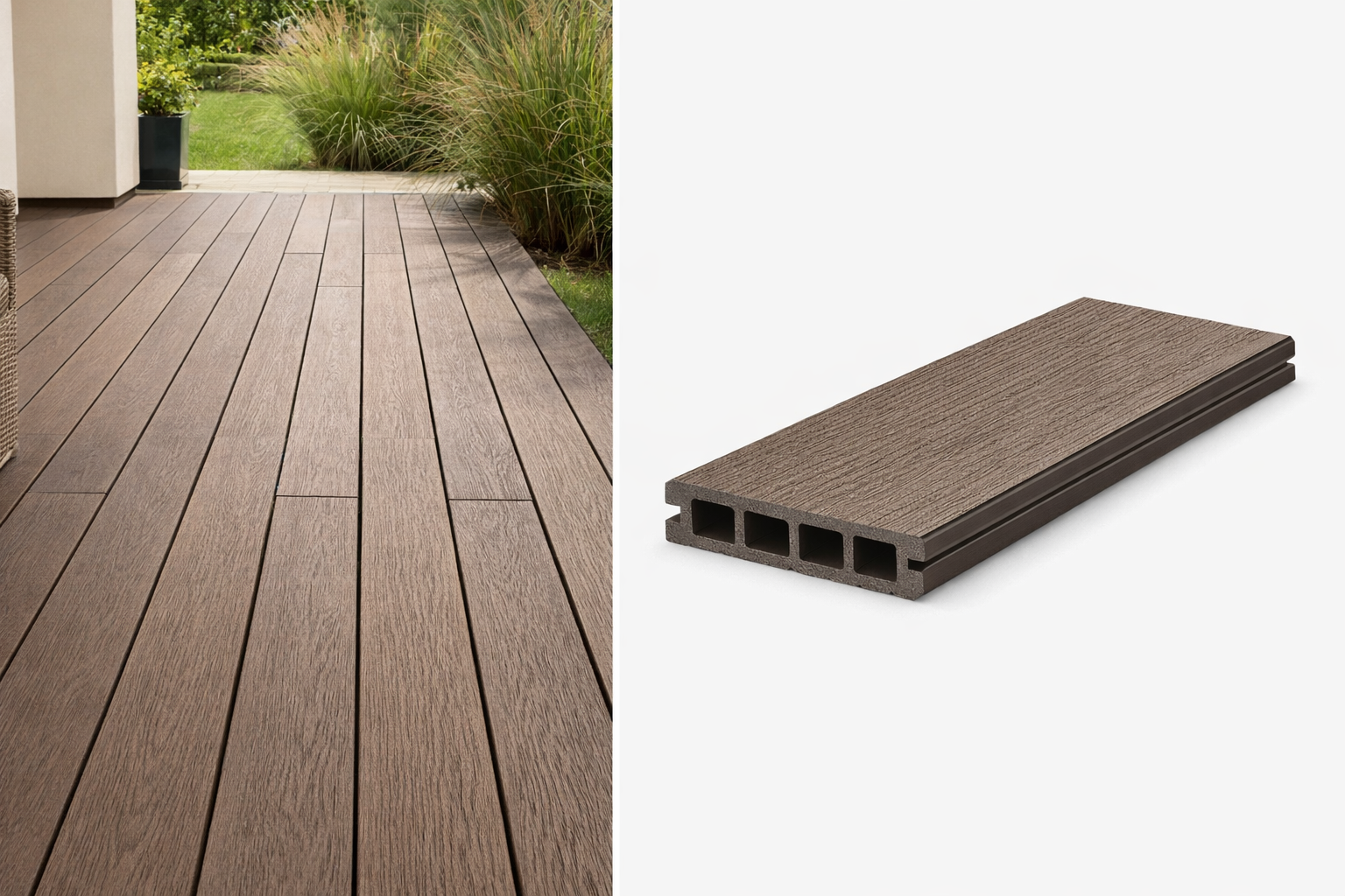 Thanh ván gỗ nhựa WPC truyền thống 