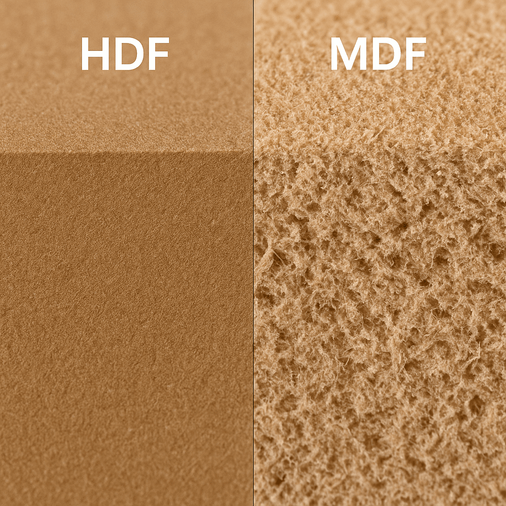 So sánh cốt gỗ HDF và MDF làm vật liệu lõi sàn gỗ.