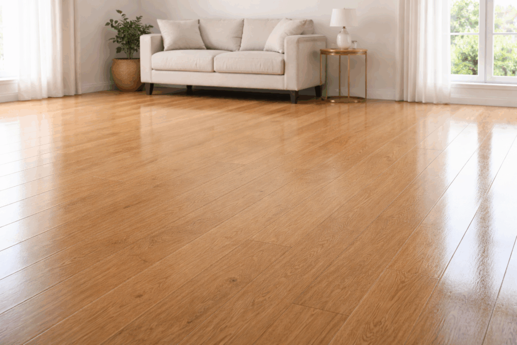 Dịch vụ vệ sinh sàn gỗ sau xây dựng sạch bóng chuyên nghiệp