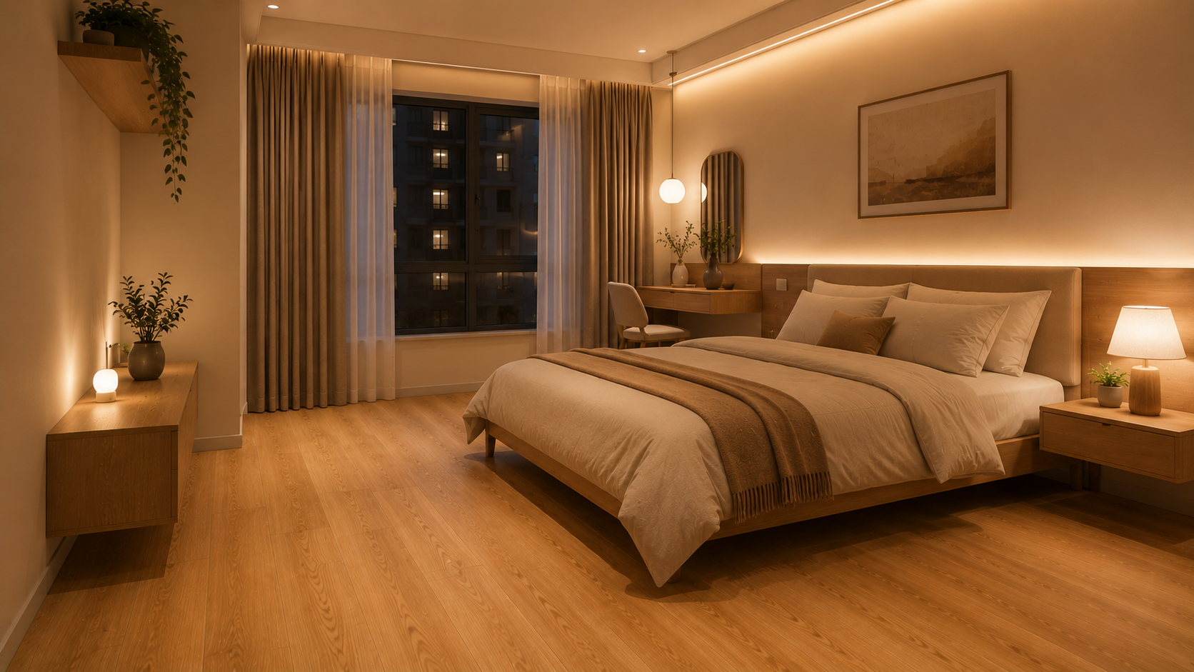 Chọn màu sàn cho phòng thiếu sáng