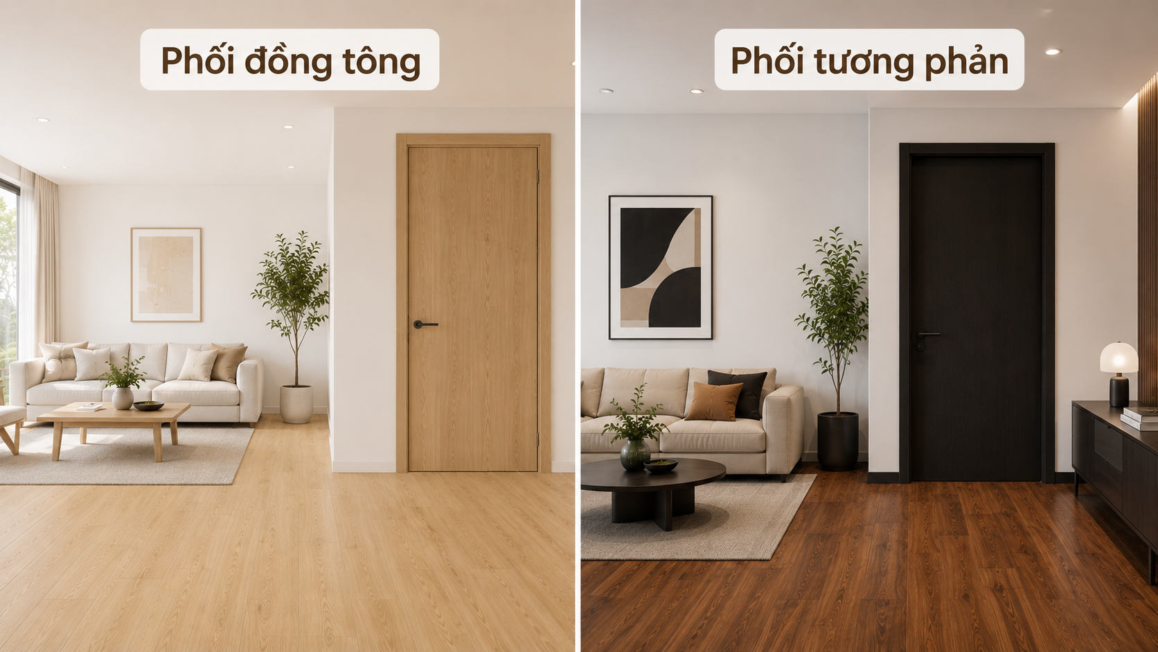 Hướng dẫn phối màu sàn gỗ