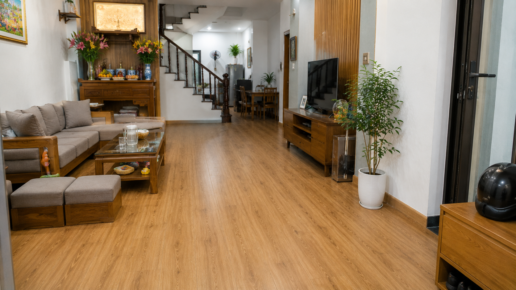 Sàn gỗ công nghiệp trong quá trình sử dụng lâu dài liệu có tốt