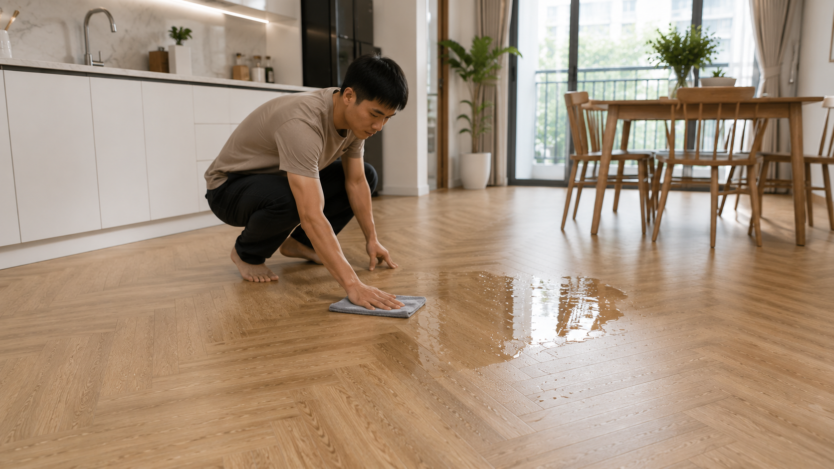 Sàn nhựa SPC có chống nước không? 