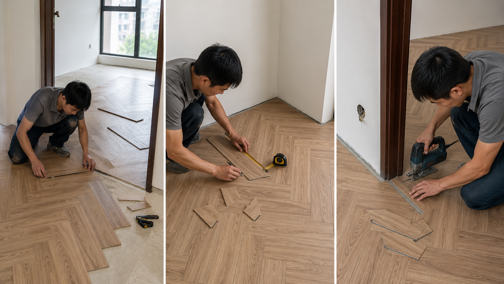 Xử lý khu vực cửa và góc tường