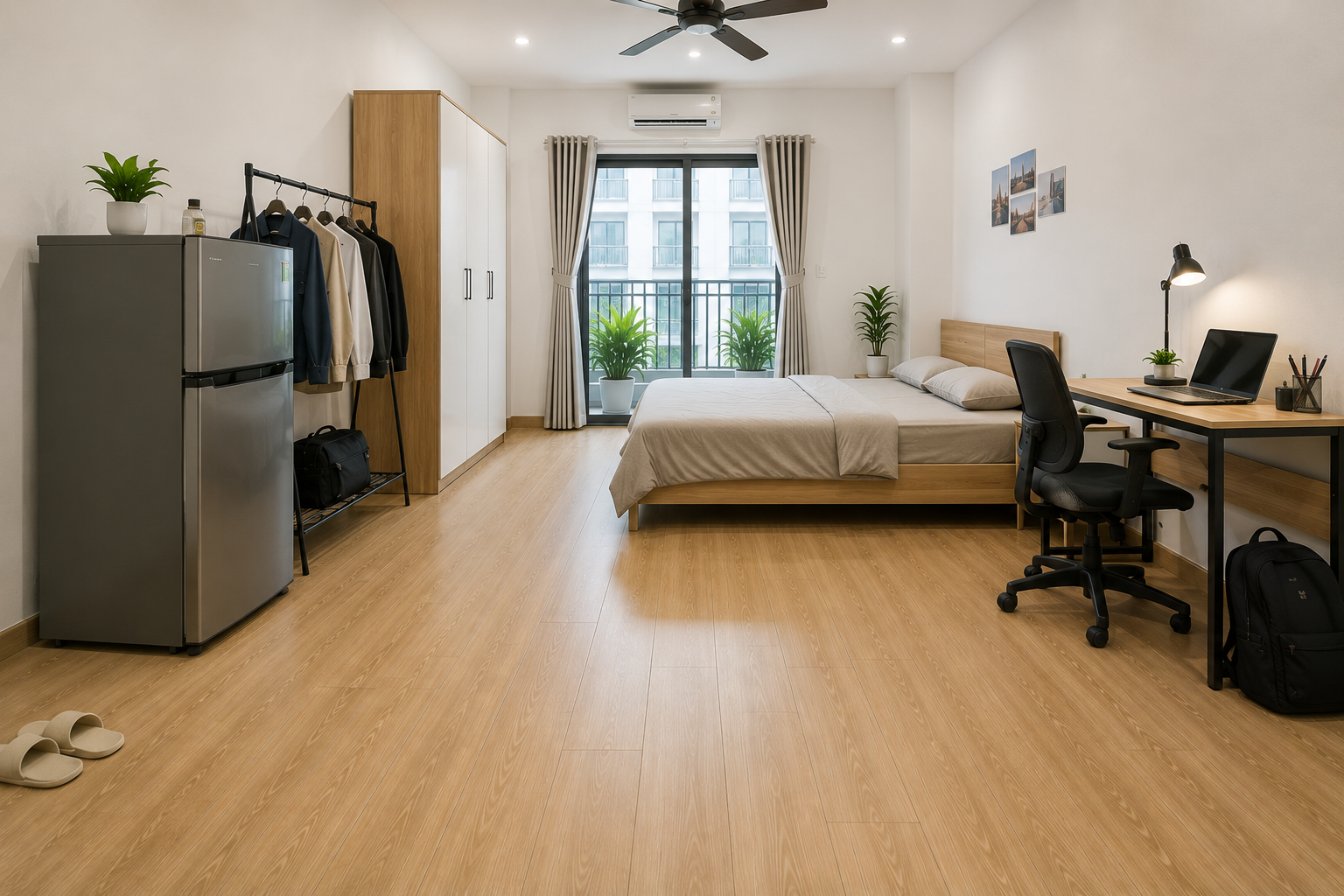 Lắp đặt sàn spc cho căn hộ hoặc phòng cho thuê