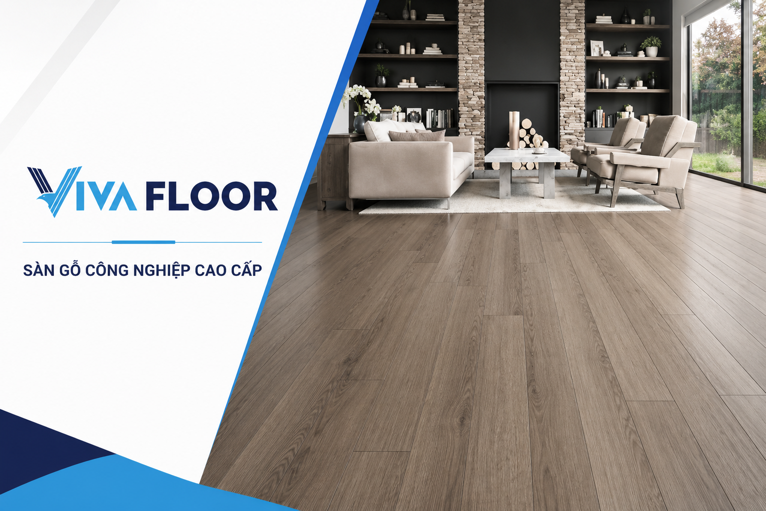 Vivafloor với nhiều mẫu mã và mức giá dễ tiếp cận, phù hợp với nhiều công trình