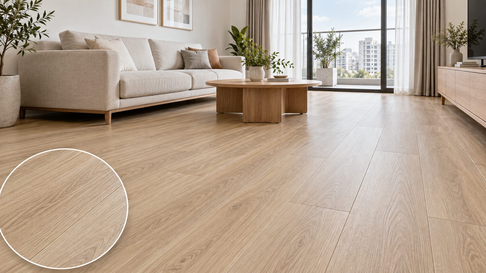 Vân gỗ nhẹ hoặc tương phản thấp