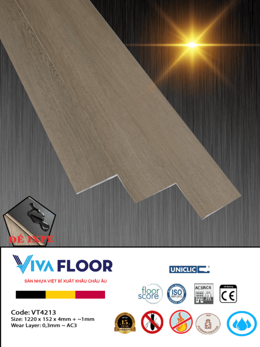 Sàn nhựa spc cao cấp Vivafloor V4213