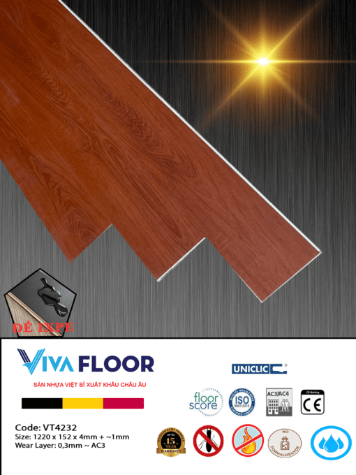 Sàn nhựa spc cao cấp Vivafloor V4232