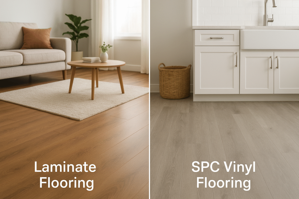 So sánh sàn gỗ công nghiệp và sàn nhựa giả gỗ